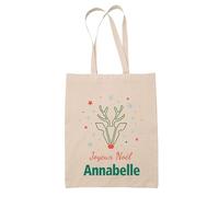 Planetee Tote bag Joyeux noël Annabelle Cerf - Sac Shopping - Secret santa Cadeau Noël Humour Insolite Collègue