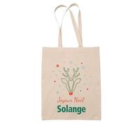 Planetee Tote bag Joyeux noël Solange Cerf - Sac Shopping - Secret santa Cadeau Noël Humour Insolite Collègue