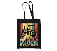 Planetee Tote Bag j'Peux Pas Tracteur Vintage