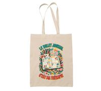 Planetee Tote Bag Le bullet journal c'est ma thérapie | Sac de Plage en Toile de Coton Épaule | Idée Cadeau Homme Femme Anniversaire Noël | Imprimé en Bretagne