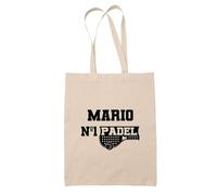 Planetee Tote bag Mario Numéro 1 Padel - Sac Idée Cadeau pour Homme Anniversaire Noël Papa