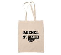 Planetee Tote bag Michel Numéro 1 Padel - Sac Idée Cadeau pour Homme Anniversaire Noël Papa