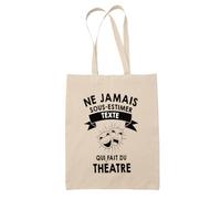 Planetee Tote Bag Ne Sous-Estimez Pas Théâtre Personnalisable Prénom Idée Cadeau