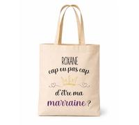 Planetee Tote bag Roxane cap Marraine 2 Cadeau annonce Grossesse Surprise