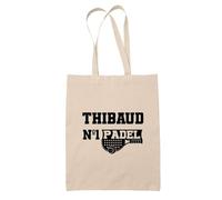 Planetee Tote bag Thibaud Numéro 1 Padel - Sac Idée Cadeau pour Homme Anniversaire Noël Papa