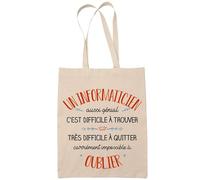 Planetee Tote Bag Un Infirmier Aussi Génial Sac Cabas Coton Fairtrade Réutilisable pour Courses, Travail ou Transport - Cadeau Original Famille Collègue Retraitée