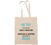Planetee Tote Bag Une Juge Formidable beige | Sac coton cabas réutilisable cadeau amie collègue de travail, départ retraite