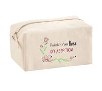 Planetee Trouse Multifonction Boss d'exception | Trousse Scolaire Fournitures Bureau Maquillage Idée Cadeau Collègue Noël Anniversaire
