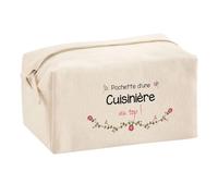 Planetee Trouse Multifonction Cuisinière au Top | Trousse Scolaire Fournitures Bureau Maquillage Idée Cadeau Collègue Noël Anniversaire