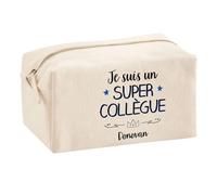 Planetee Trouse Multifonction Donovan Super Collègue | Trousse Scolaire Maquillage Idée Cadeau Collègue Noël Anniversaire | Trousse pour Fournitures Scolaires et de Bureau