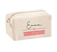 Planetee Trouse Multifonction Emma en Vacances | Trousse Scolaire Fournitures Bureau Maquillage Idée Cadeau Collègue Noël Anniversaire