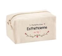 Planetee Trouse Multifonction Esthéticienne au Top | Trousse Scolaire Maquillage Idée Cadeau Collègue Noël Anniversaire | Trousse pour Fournitures Scolaires et de Bureau