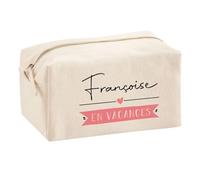 Planetee Trouse Multifonction Françoise en Vacances | Trousse Scolaire Fournitures Bureau Maquillage Idée Cadeau Collègue Noël Anniversaire