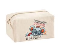 Planetee Trouse Multifonction Françoise Koala à la Plage | Trousse Scolaire Fournitures Bureau Maquillage Idée Cadeau Collègue Noël Anniversaire