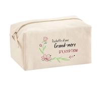 Planetee Trouse Multifonction Grand-Mère d'exception | Trousse Scolaire Fournitures Bureau Maquillage Idée Cadeau Collègue Noël Anniversaire