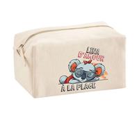 Planetee Trouse Multifonction Lina Koala à la Plage | Trousse Scolaire Maquillage Idée Cadeau Collègue Noël Anniversaire | Trousse pour Fournitures Scolaires et de Bureau
