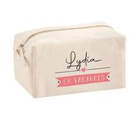 Planetee Trouse Multifonction Lydia en Vacances | Trousse Scolaire Fournitures Bureau Maquillage Idée Cadeau Collègue Noël Anniversaire