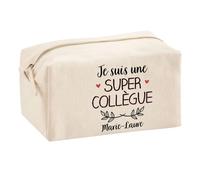 Planetee Trouse Multifonction Marie-Laure Super Collègue | Trousse Scolaire Fournitures Bureau Maquillage Idée Cadeau Collègue Noël Anniversaire
