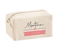 Planetee Trouse Multifonction Martine en Vacances | Trousse Scolaire Maquillage Idée Cadeau Collègue Noël Anniversaire | Trousse pour Fournitures Scolaires et de Bureau