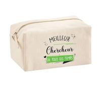Planetee Trouse Multifonction Meilleur Chercheur de Tous Les Temps | Trousse Scolaire Maquillage Idée Cadeau Collègue Noël Anniversaire | Trousse pour Fournitures Scolaires et de Bureau