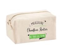 Planetee Trouse Multifonction Meilleure Chauffeur Routier de Tous Les Temps | Trousse Scolaire Maquillage Idée Cadeau Collègue Noël Anniversaire | Trousse pour Fournitures Scolaires et de Bureau