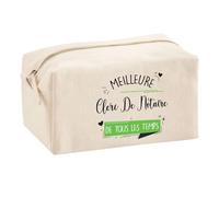 Planetee Trouse Multifonction Meilleure Clerc de Notaire de Tous Les Temps | Trousse Scolaire Maquillage Idée Cadeau Collègue Noël Anniversaire | Trousse pour Fournitures Scolaires et de Bureau