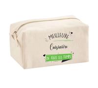 Planetee Trouse Multifonction Meilleure Cuisinière de Tous Les Temps | Trousse Scolaire Fournitures Bureau Maquillage Idée Cadeau Collègue Noël Anniversaire