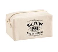 Planetee Trouse Multifonction Millésime 1960 | Trousse Scolaire Fournitures Bureau Maquillage Idée Cadeau Collègue Noël Anniversaire