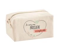 Planetee Trouse Multifonction Pâtissière Irremplaçable | Trousse Scolaire Maquillage Idée Cadeau Collègue Noël Anniversaire | Trousse pour Fournitures Scolaires et de Bureau