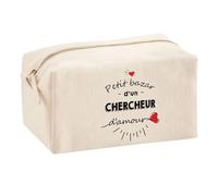 Planetee Trouse Multifonction Petit Bazar d'un Chercheur d'amour | Trousse Scolaire Fournitures Bureau Maquillage Idée Cadeau Collègue Noël Anniversaire