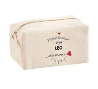 Planetee Trouse Multifonction Petit Bazar d'un Léo d'amour | Trousse Scolaire Maquillage Idée Cadeau Collègue Noël Anniversaire | Trousse pour Fournitures Scolaires et de Bureau