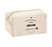 Planetee Trouse Multifonction Petit Bazar d'un Libraire d'amour | Trousse Scolaire Fournitures Bureau Maquillage Idée Cadeau Collègue Noël Anniversaire