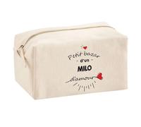 Planetee Trouse Multifonction Petit Bazar d'un Milo d'amour | Trousse Scolaire Fournitures Bureau Maquillage Idée Cadeau Collègue Noël Anniversaire