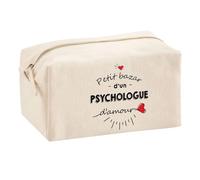 Planetee Trouse Multifonction Petit Bazar d'un Psychologue d'amour | Trousse Scolaire Fournitures Bureau Maquillage Idée Cadeau Collègue Noël Anniversaire