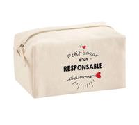 Planetee Trouse Multifonction Petit Bazar d'un Responsable d'amour | Trousse Scolaire Maquillage Idée Cadeau Collègue Noël Anniversaire | Trousse pour Fournitures Scolaires et de Bureau