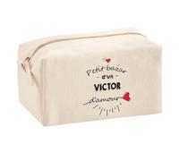Planetee Trouse Multifonction Petit Bazar d'un Victor d'amour | Trousse Scolaire Fournitures Bureau Maquillage Idée Cadeau Collègue Noël Anniversaire