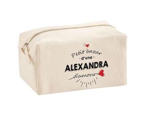 Planetee Trouse Multifonction Petit Bazar d'une Alexandra d'amour | Trousse Scolaire Maquillage Idée Cadeau Collègue Noël Anniversaire | Trousse pour Fournitures Scolaires et de Bureau