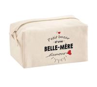 Planetee Trouse Multifonction Petit Bazar d'une Belle-Mère d'amour | Trousse Scolaire Fournitures Bureau Maquillage Idée Cadeau Collègue Noël Anniversaire