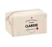 Planetee Trouse Multifonction Petit Bazar d'une Clarisse d'amour | Trousse Scolaire Fournitures Bureau Maquillage Idée Cadeau Collègue Noël Anniversaire