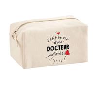 Planetee Trouse Multifonction Petit Bazar d'une Docteur adorée | Trousse Scolaire Fournitures Bureau Maquillage Idée Cadeau Collègue Noël Anniversaire