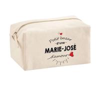 Planetee Trouse Multifonction Petit Bazar d'une Marie-José d'amour | Trousse Scolaire Maquillage Idée Cadeau Collègue Noël Anniversaire | Trousse pour Fournitures Scolaires et de Bureau