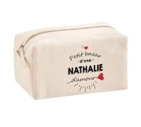 Planetee Trouse Multifonction Petit Bazar d'une Nathalie d'amour | Trousse Scolaire Fournitures Bureau Maquillage Idée Cadeau Collègue Noël Anniversaire