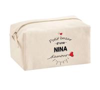 Planetee Trouse Multifonction Petit Bazar d'une Nina d'amour | Trousse Scolaire Fournitures Bureau Maquillage Idée Cadeau Collègue Noël Anniversaire