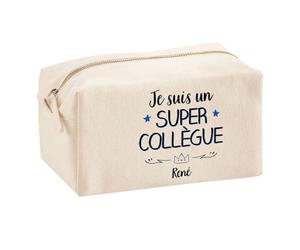Planetee Trouse Multifonction René Super Collègue | Trousse Scolaire Fournitures Bureau Maquillage Idée Cadeau Collègue Noël Anniversaire
