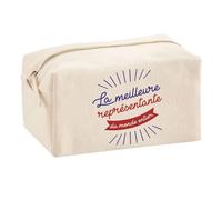 Planetee Trouse Multifonction Représentante Meilleure du Monde | Trousse Scolaire Maquillage Idée Cadeau Collègue Noël Anniversaire | Trousse pour Fournitures Scolaires et de Bureau