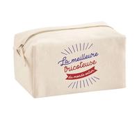 Planetee Trouse Multifonction Tricoteuse Meilleure du Monde | Trousse Scolaire Maquillage Idée Cadeau Collègue Noël Anniversaire | Trousse pour Fournitures Scolaires et de Bureau