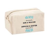 Planetee Trouse Multifonction Un Boss Formidable | Trousse Scolaire Maquillage Idée Cadeau Collègue Noël Anniversaire | Trousse pour Fournitures Scolaires et de Bureau