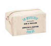 Planetee Trouse Multifonction Un Inspecteur Formidable | Trousse Scolaire Fournitures Bureau Maquillage Idée Cadeau Collègue Noël Anniversaire
