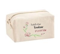 Planetee Trouse Multifonction Vendeuse d'exception | Trousse Scolaire Maquillage Idée Cadeau Collègue Noël Anniversaire | Trousse pour Fournitures Scolaires et de Bureau