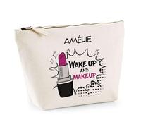 Planetee Trousse Amélie Wake Up and Makeup - Pochette Maquillage Routine Beauté Cadeau Anniversaire Femme Fête des Mères Mamies